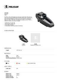 Thumbnail of document Data Sheet - 2220 VB3™ Flashlight